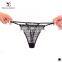 2016 Newest Luxurious lace thong sweet sexy ladies underwear black color sexy panties cotton