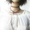 Fashion chocker long Suede Fabric necklaces choker necklace with metal