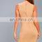 2017 sexy lace up bodycon midi dress for women