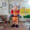 2016 High Quality Customed Fireman Mascot Costume for Adults