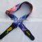 Adjustable Heat Transfer Printing Sublimation Cheap Popular Cute Customized Elastic Polyester Guitar Strap Locks
