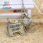 Customized DIY engraved dog shape bronze colors metal Dogtags