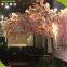 Wedding Pink 200 Cm Height Wood Material Artificial Cherry Blossom Tree