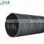 Bend retractable hose with steel wire spiral flexible rubber bellow extensible hose