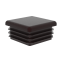 Square plastic pipe end cap plug for tubing fence post and furniture chair glides