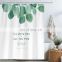 i@home 100% polyester nordic 3d digital leaves printed shower curtain bathroom waterproof