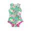 Girl Playsuit Summer Pom Pom Rompers Baby Bubble Romper