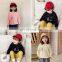 6949/Cartoon print pullover cute sweatshirt girls 1 piece spring high quality simple casual loose girls top