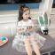 2020 New Girls Princess Dress Patchwork Mesh Court Style Kids Dress