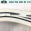 White food grade rubber belt for fish meat deboner