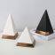 Handmade Creative Ceramic Handmade Decoration Triangle Craft Arts For TV Bench