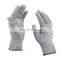 HPPE/conductive yarn touch screen automotive industry EN388 grade 5 structure cut resistant gloves
