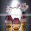 Wholesaler Handmade High Quality Glass Vase Pink Yellow Color Fade Flower Decorative Clear Home Decoration