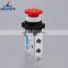 Best Selling JM322EB Control Valve Stainless Steel G1/4 With Lock Push Button Mechanical Pneumatic Valve Supplier