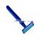 China wholesale price latest disposable razor latest rubber handle manual double-blade razor