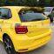 China Changzhou Factory Honghang Manufacture ABS Glossy Rear Wings, Carbon Fiber Rear Spoiler Wings For VW Polo 2011-2018