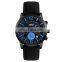 SKMEI 9147 6 time zone watch quartz wristwatch silicone watch band for men
