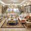 Antique Gold Genuine leather living room sofa sofa Luxury sofa set furniture for sale