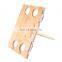 Portable Bamboo Wine Table for Picnic, Foldable Snacks Cheese Board