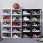 Premium Shoe rack box cabinet storage acrylic display transparent shoes rack box plastic custom jordan stackable shoe case