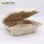 Disposable Biodegradable 9*9  3C Take away Sugarcane container