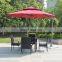 4 seater modern luxury high quality outdoor patio rattan set furniture restaurant dining table chair set