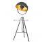 Modern Nordic Design Vintage Metal Stand Light Black Gold Sputnik Satellite Tripod LED Floor Lamp