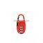 Mini travel metal custom 3 digit combination lock security lock luggage padlock