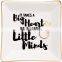 Custom LOGO Porcelain Plate Nordic Ceramic Jewelry Tray Square Ceramic Decorative Tray For Jewellery Dia De la Madre 2022