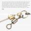 JOHNCOO 5Pcs Per Box Fishing Drop Shot Hook Swivel Carbon Steel Lead Sinker Weighted Worm Fishing Hooks