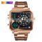 relogio stainless steel back water resistant pointer and digital watch wrist 1392 skmei watches