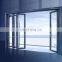 Modern white aluminum bi-folding door design of discount price organ glass folding door