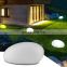 factory price remote control illuminated led plastic stone solar garden lights solar stone ball decor mall gate light