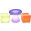 cocktail table lounge outdoor led bar furniture counter stool sitting led cube silla cuadrada