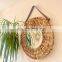 Wholesale Wall Decor Large Sunburst Water Hyacinth Mirror Boho Straw Mirror wall Vintage Decoration High Quality
