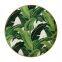 Gold Rimmed Palm Leaves Leaf Dining Table Set Ceramic Bone China Plate Wedding
