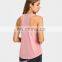 New Wholesale Fashion Sweat-wicking Loose Style Blank Sexy Women Sport Gym Yoga Tank Top Casual Wear Blouse