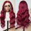 99j#body wave Lace Front Wig Human Hair Wigs 13X4 Ginger Lace Front Wig