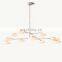 Modern LED Glass Ceiling Lamp Tree Style Home Lighting for Luxury Living Room and Home Office Luxury Pendant Lamp Decoration