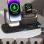 Multifunctional Desktop Charging Station Magnetic Wireless Charger Mobile Headset Watch Compatible with Clock Nightlight