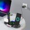 New Trending Phone Telephone 6 in 1 10w 15w wireless charging fast charger for Iphone/Earphone/Smart Watch Cellphone Accessories
