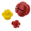 M24 Hex Design Nylon Plastic Male Threaded Sealing Plug Cap Yellow SPM, SPB, SPU Series