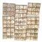 Wooden craft box, square box, fashionable pattern, animal and other small patterns, snowflakes and plants