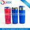 2015 New Product 16oz Double Wall Stainless Steel Straw Tumbler, Noverty Style Straw Travel Mug