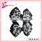 Hot selling leopard pattern printing nice hair ribbon bow hairgrips for thanksgiving day (DW--0021)