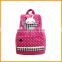 Latest Style Mini Hearts Rabbit Canvas Girl Backpack for High School