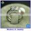 Cubic Zirconia Stone Butterfly And Natural Pearl Gemstone Fashion Silver Ring