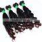 Hot China factory SPRIAL CURL 3 bundles red brazilian hair weave