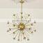 2016 china best sell led sputnik pendant lights zhongshan factory-outlet brass hanging lamps