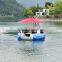 Electric motor inflatable boat bbq donut design